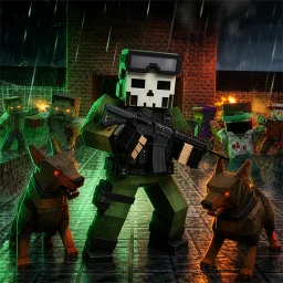 Значок Blocky SWAT Zombie Survival