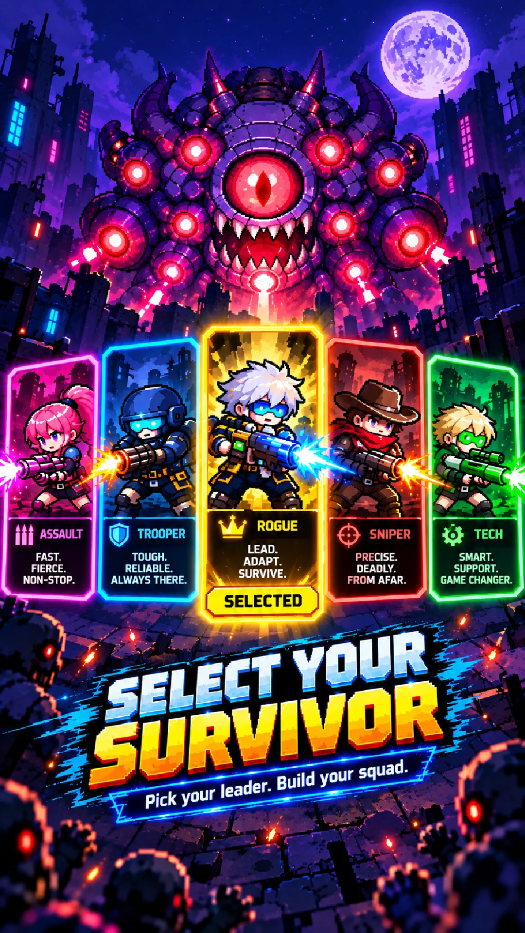 Crazy Gunner: Pixel Survivor screenshot